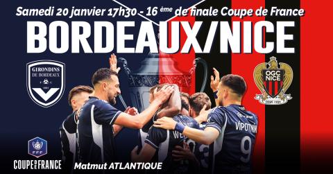 Billetterie Bordeaux-Nice / Coupe de France / Saison 2023-2024