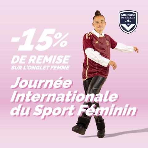 Opération pour la « Journée Internationale du Sport Féminin »