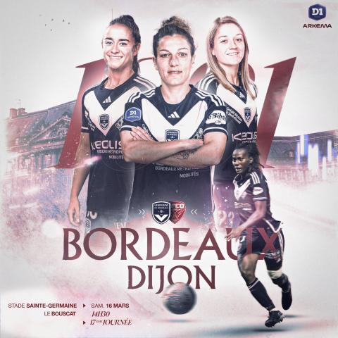 Billetterie Bordeaux-Dijon Féminines / Saison 2023-2024