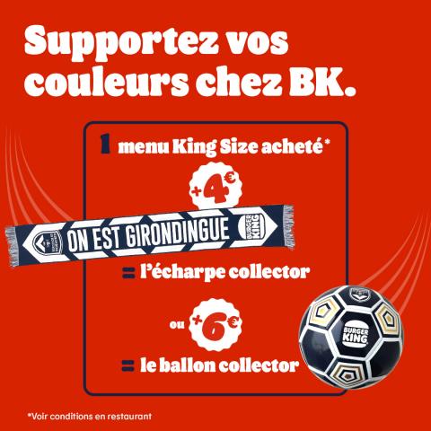 Offre Burger King x FCGB