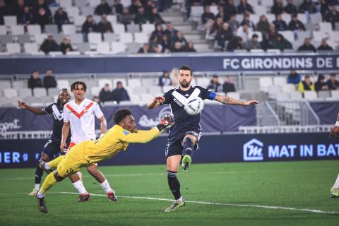 Lassana Diabaté sous le maillot de Valenciennes, face aux Girondins (janvier 2024)