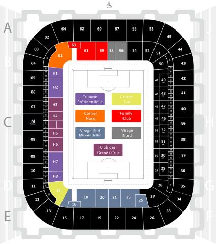 Plan du stade