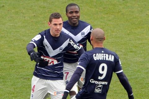 Ludovic Obraniak, Yoan Gouffran et Landry Nguemo